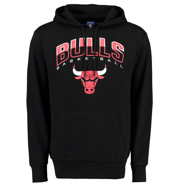  Men Chicago Bulls UNK Ballout Pullover Hoodie Black